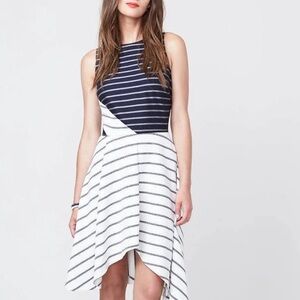 Rachel Rachel Roy Draped Mixed Hi-low Asymmetrical Dress